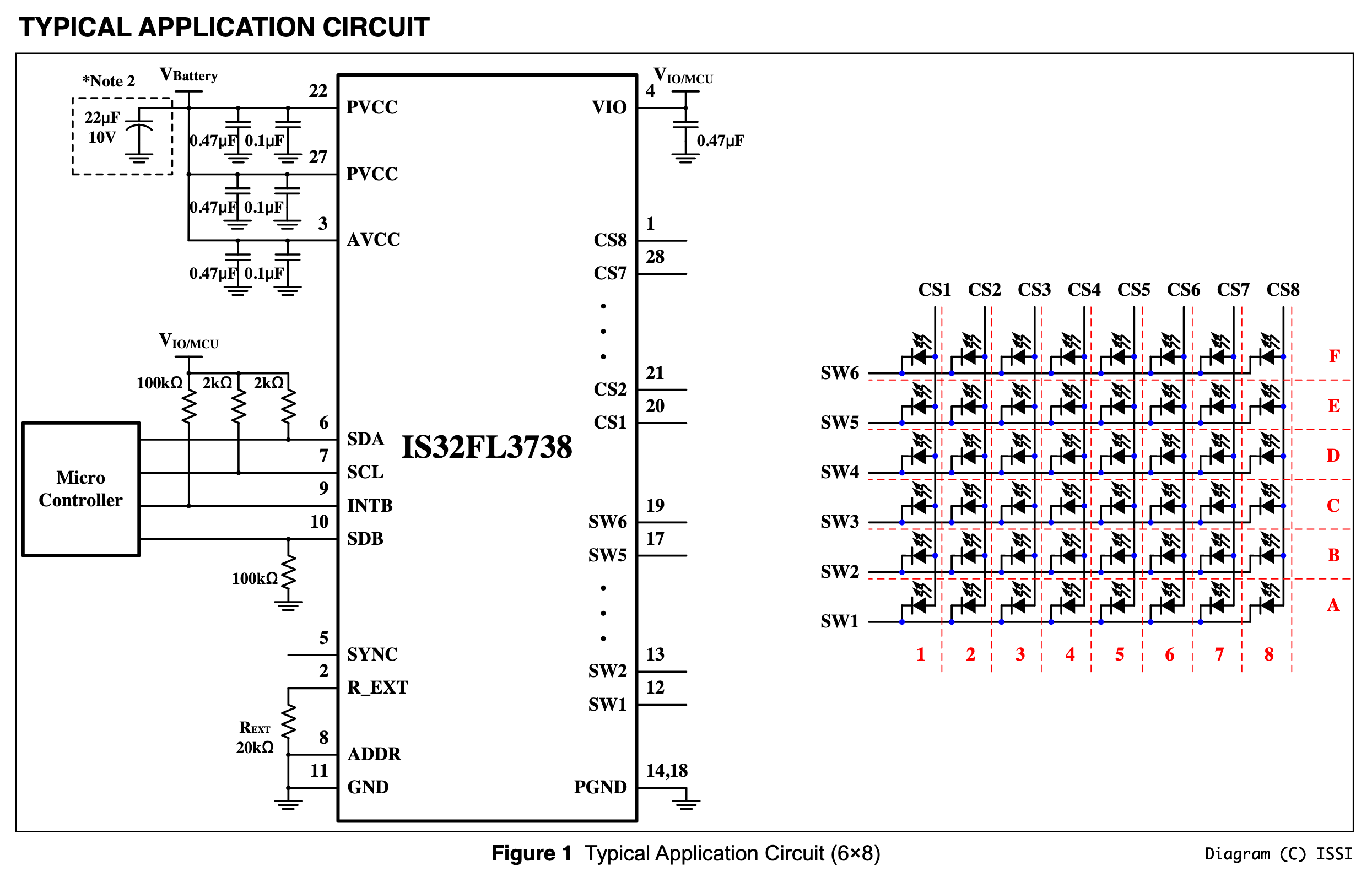 ISSI's application note on the IS32FL3738